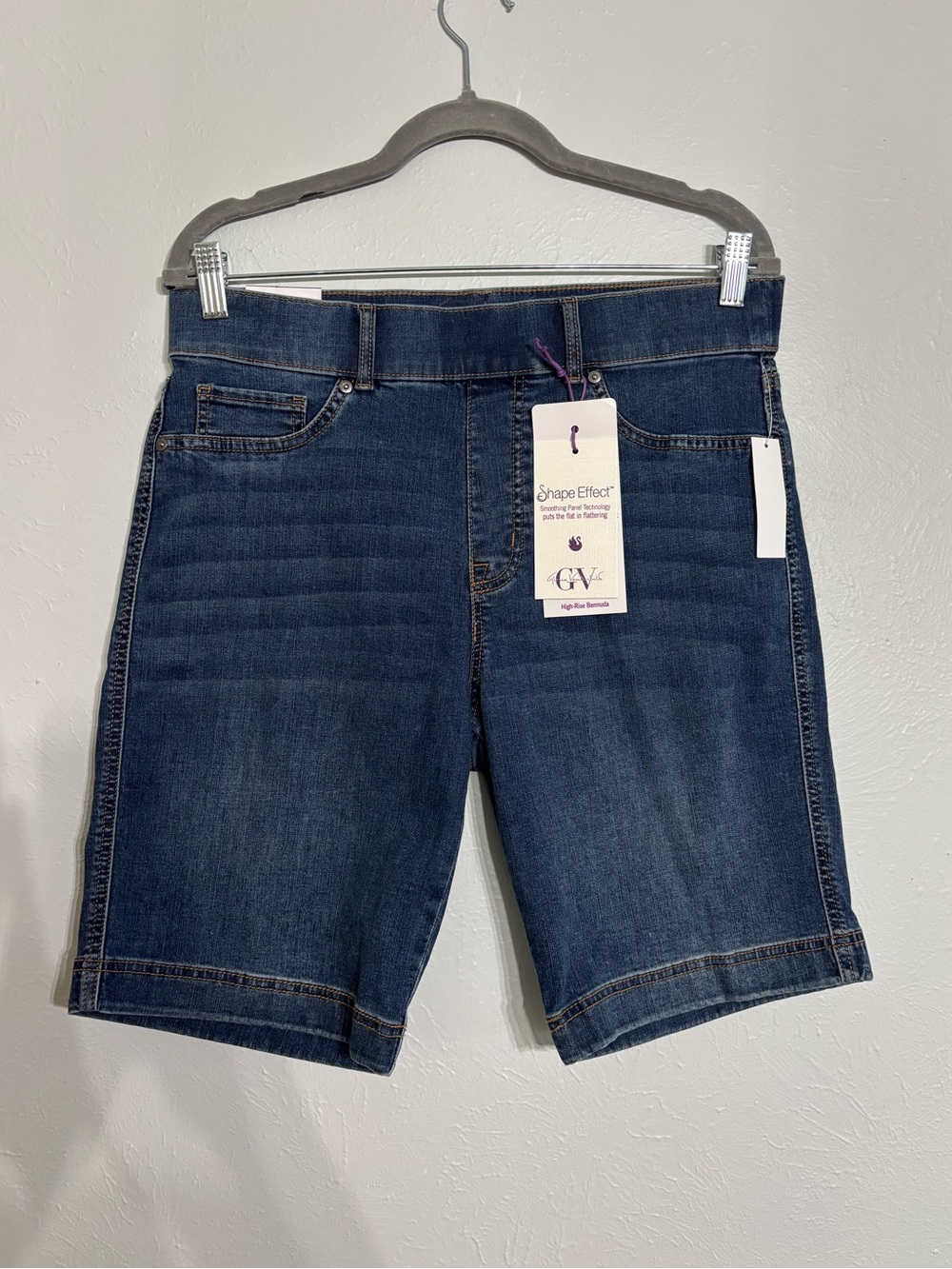Gloria Vanderbilt Dark Blue Women's Denim Jean Shorts